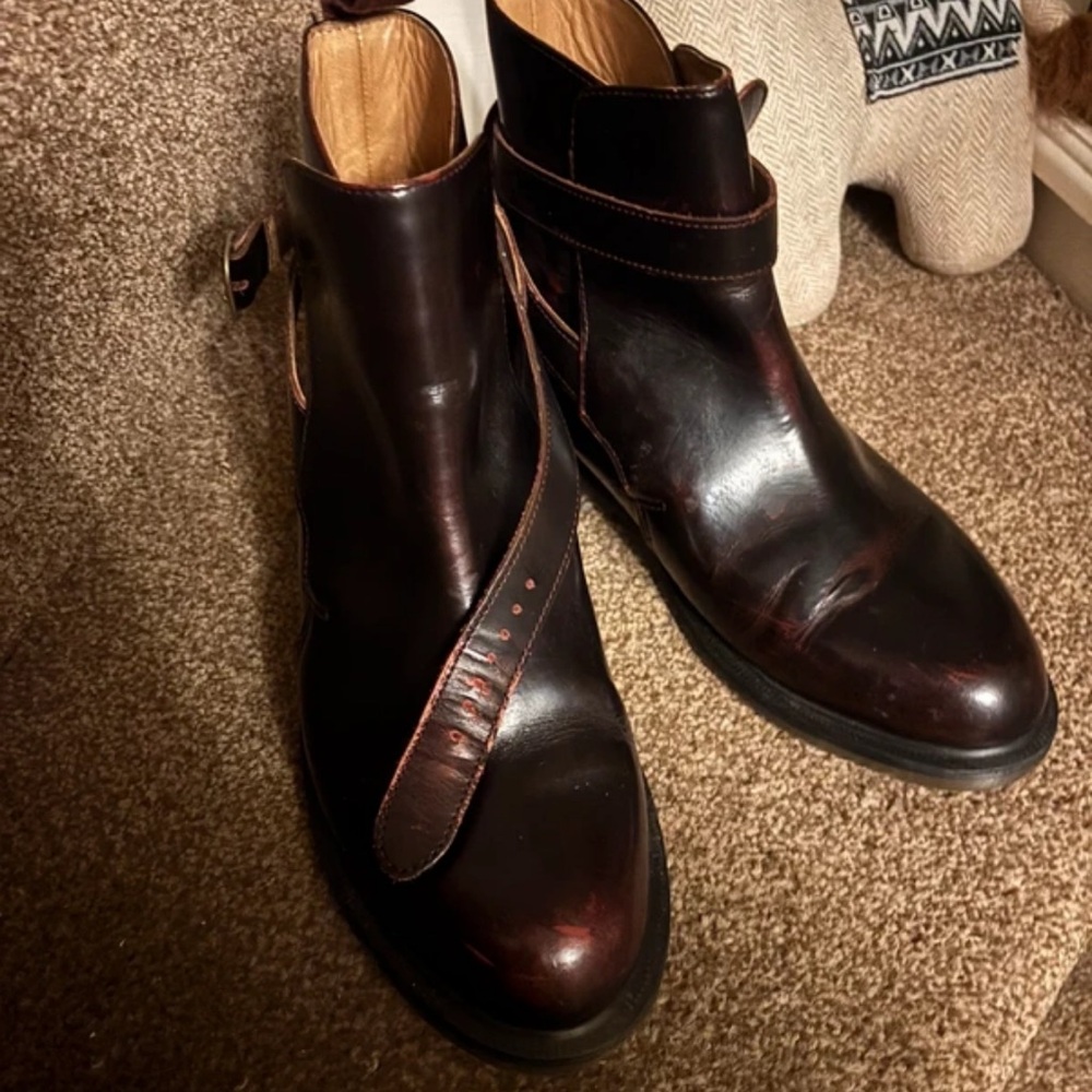 Dr. Martens Dark Brown Leather Ankle Boots - Picture 4 of 8
